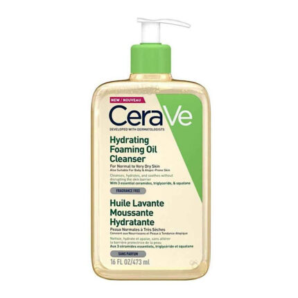 فوم شستشوی روغنی سراوی Cerave Hydrating Foaming Oil حجم 473 میل دوریس استور