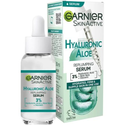 سرم مرطوب‌کننده و حجم‌دهنده‌ی آبرسان گارنیه هیالورونیک آلوئه ورا